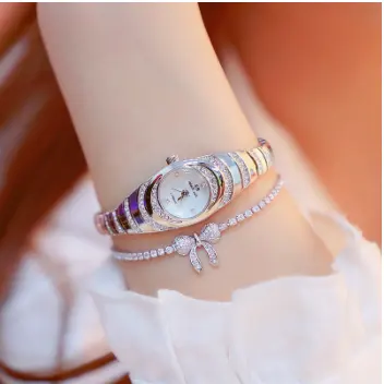 BS Bee Sister Women Diamonds Watch Ladies Quartz Wristwatch Stainless Steel Hour Clock for ladies Bracelet luxury gift