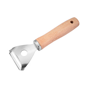 Stainless Steel Peeler With Wooden Handle For Fruit And Vegetable Peeling Kitchen Tool - Product Image 1