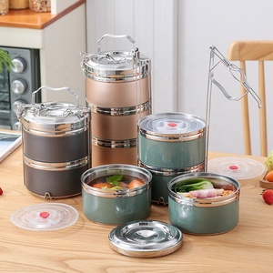 304 Stainless Steel Thermal Multi-layer Large Capacity Adult <strong>Work</strong> Portable Bento <strong>Lunch</strong> <strong>Box</strong> with Detachable Pot - Product Image 4