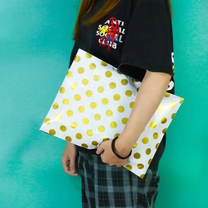 Bolsas De Correo Eco Friendly Custom Gold Logo Extra Large Packing Mail Courier Bag para embalaje de ropa - Product Image 3