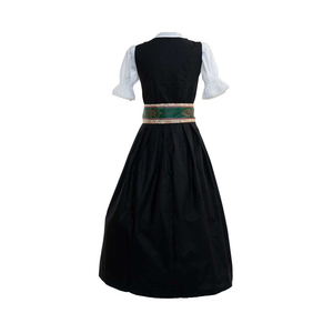 ชุดเดรส Dirndl แบบดั้งเดิมสำหรับผู้หญิงขายส่ง ชุดเสื้อปักลาย กระโปรงลายทาง พร้อมผ้ากันเปื้อน ทรงเอไลน์ ยาวแบบแม็กซี่ เหมาะสำหรับงานเทศกาลและงานปาร์ตี้ - Product Image 3