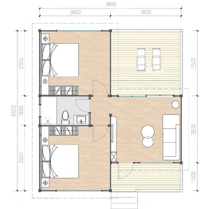 Elegante Cabaña <span class=keywords><strong>de</strong></span> Madera, Casa <span class=keywords><strong>de</strong></span> Campo <span class=keywords><strong>de</strong></span> Madera para Uso en Complejos Turísticos, Villa <span class=keywords><strong>de</strong></span> <span class=keywords><strong>Jardín</strong></span> - Product Image 5
