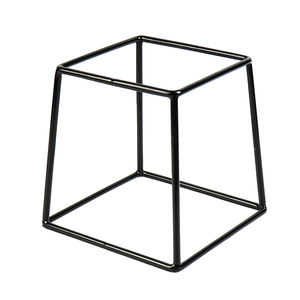 Soporte de exhibición de metal cuadrado negro <span class=keywords><strong>para</strong></span> eventos atendidos y decoraciones de buffet de restaurante - Product Image 3