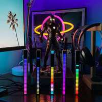 Lampe d'ambiance intelligente RGB rechargeable par USB avec synchronisation musicale et contrôle par interrupteur pour salon, chambre, fête, salle de jeux