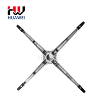 Base de chaise de bureau pivotante en acier inoxydable à cinq étoiles, vente en gros d'usine HUAWEI