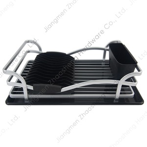 Escurridor de Platos de Aluminio con Bandeja, Organizador de Cocina de Secado Rápido, Forma Cuadrada - Product Image 5