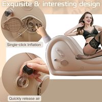 Coussin gonflable auto-gonflant pour le soutien sexuel, floqué, pour jeux de couple BDSM, aide romantique pour positions, chaise d'appoint, mobilier d'aide