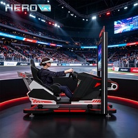 Simulador de Carreras HEROVR Amigable con los Inversores, con Tablero de Instrumentos Real para Parques de Entretenimiento