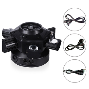 6-Head RGBW LED Cabeza móvil Luces láser Mini Disco Party Stage Magic Ball con luces de haz - Product Image 4