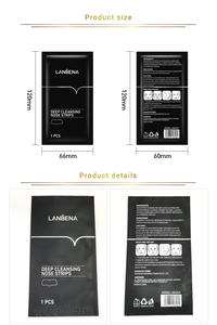 Lanbena làm sạch lỗ chân lông Dải mũi làm sạch sâu loại bỏ mụn đầu đen loại bỏ mụn đầu đen Mặt nạ mũi - Product Image 6