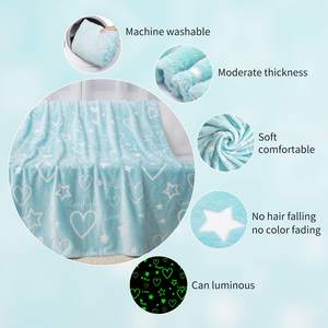 <span class=keywords><strong>Manta</strong></span> que brilla en la oscuridad de fábrica <span class=keywords><strong>Original</strong></span>, regalos de unicornios para niña, <span class=keywords><strong>manta</strong></span> luminosa de tiro suave - Product Image 3