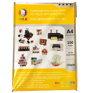 Wholesale 100 Sheets Each Pack Dark Color A4 Quick Dry Custom Sublimation  Transfer Paper For Cotton