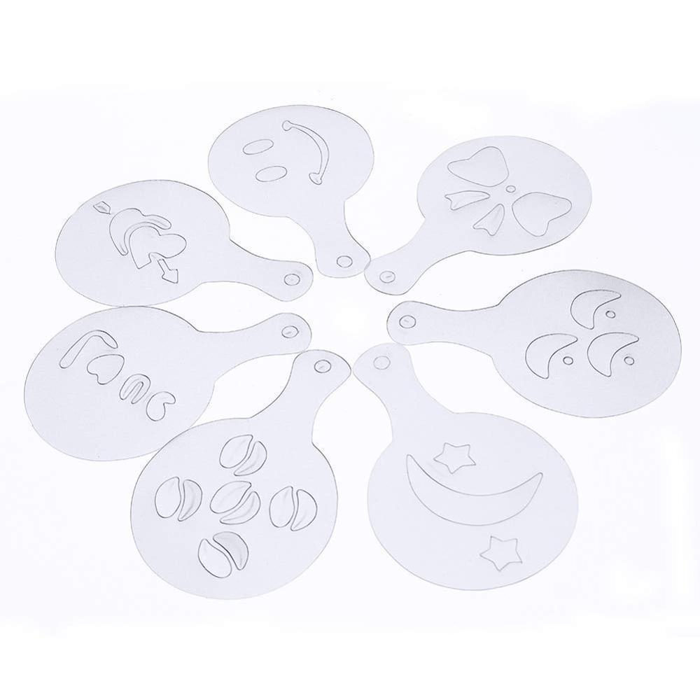 16 шт./компл. трафареты для бариста, кофе, капучино, трафареты для хны, трафареты для украшения торта