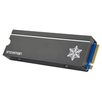 Dissipateur thermique SNOWMAN ultra-fin 2280 SSD M.2 NVME, radiateur en alliage de magnésium et d'aluminium, radiateur PC efficace, dissipateur thermique M2 SSD 10 mm