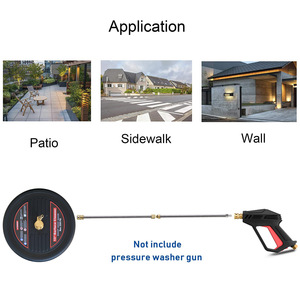 2500psi chổi nước bàn chải tay nhỏ đẩy sàn chà sàn 13nch bề mặt sạch hơn tập tin đính kèm đĩa điện máy giặt cho Patio làm sạch - Product Image 2