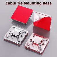 Support de gestion de câbles en gros pour usine, attaches en plastique, clips de fixation de fils, supports, chevilles, organisateurs, attaches carrées, crochets de fixation de câbles