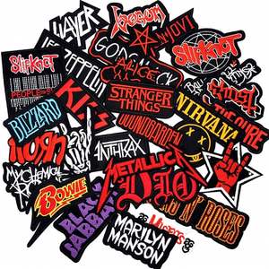 Patchs brodés personnalisés avec logo de groupe punk pour vêtements, appliques rock hippie, patchs thermocollants brodés pour vêtements - Product Image 4