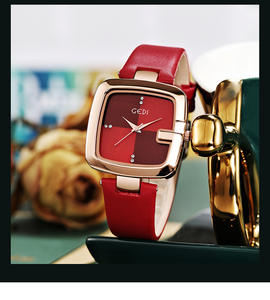 Reloj de Cuarzo de Cuero para Mujer, de Lujo, con Esfera Grande, Elegante, Pequeño, Impermeable, Hecho a Medida en Fábrica - Product Image 2