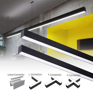 Hiện đại Dimmable 36W 40W LED tuyến tính Mặt dây đèn nhôm hồ sơ Trần treo đèn trang trí chiếu sáng LED đèn chùm - Product Image 4