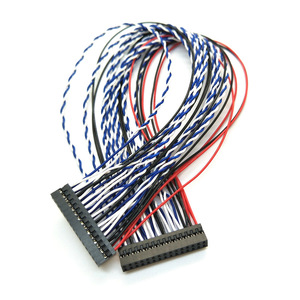สายเคเบิลหน้าจอ Lvds ระยะพิทช์ 0.4 มม. 1 เมตร แกนทองแดง ฉนวนพีวีซี สายไฟอิเล็กทรอนิกส์ อะแดปเตอร์เชื่อมต่อ - Product Image 1