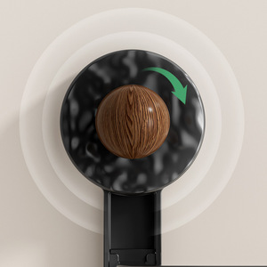 Portarotolo Doppio da <span class=keywords><strong>Bagno</strong></span> Multifunzionale in Plastica, Montaggio a Parete Senza Fori, Design Sostenibile con <span class=keywords><strong>Ventosa</strong></span> - Product Image 3