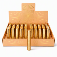 Flacon de parfum vide personnalisé 35 ml avec capuchon doré, atomiseur de voyage rechargeable or rose en gros avec boîte de présentation