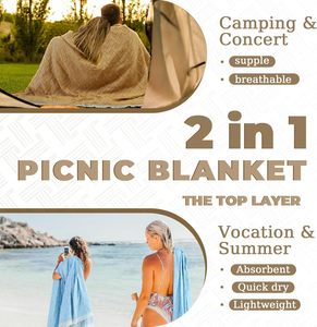 Couverture de pique-nique bohème imperméable, <span class=keywords><strong>tapis</strong></span> d'extérieur tissé, serviette de plage géante pour festivals de musique, voyages, camping, <span class=keywords><strong>yoga</strong></span> - Product Image 3