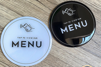 Étiquette intelligente NFC RFID 13,56 MHz en PVC étanche pour la commande de menus, les paiements et l'adhésion en restauration et hôtellerie