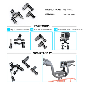 Kit di accessori per fotocamere sportive all'aperto 14 in 1 per GoPro <span class=keywords><strong>Hero</strong></span> 10 9 8 7 <span class=keywords><strong>6</strong></span> 5 4 3 + 3 set di accessori per videocamere d'azione - Product Image 6