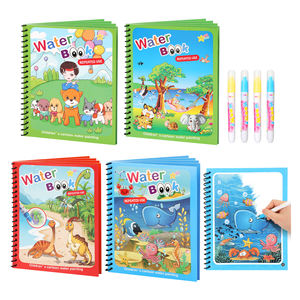 Bonvan mainan gambar buku air Doodle buku gambar buku mewarnai ajaib buku cerita anak-anak kartun bahan ramah lingkungan - Product Image 1