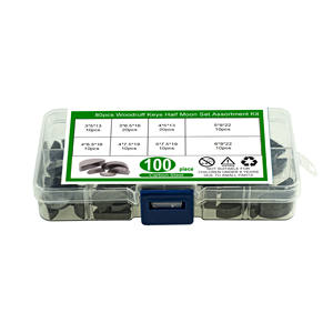 Juego de combinación de llaves semicirculares de 100 piezas, gran cantidad, venta al por mayor de China, llaves planas de acero inoxidable, media luna - Product Image 5