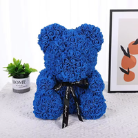 Meilleures ventes de ours en roses dans une boîte cadeau 25/40 cm Ours en peluche en mousse de rose pour la Saint-Valentin Cadeau 2025