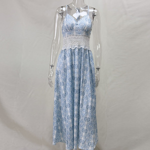 Vestido de Verano 2026 para Mujer, Estampado Floral, con Tirantes Finos, Volantes, Estilo Bohemio, para Playa o Boda - Product Image 5