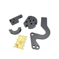 Kit de clavier mécanique, plaque en aluminium, pièces usinées, anodisation noire, fabrication CNC de tubes tournés, pièces métalliques usinées CNC