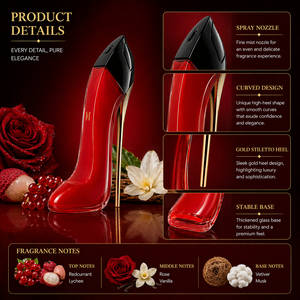 GOOD GIRL Eau de Parfum para Mujer, Botella de Perfume con Tacón de Aguja Rojo, Fragancia Floral Frutal de Larga Duración - Product Image 2