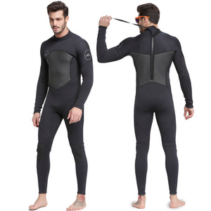 Combinaison de plongée en néoprène 3 mm pour homme, manches longues, col montant, intégrale, pour la plongée, le surf, la natation, imperméable, respirante, anti-UV, utilisation en extérieur - Product Image 4