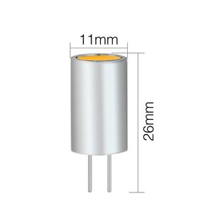 หลอดไฟ LED G4 ขนาดเล็ก 1 วัตต์ ตัวหลอดโลหะ แหล่งกำเนิดแสง COB LED แรงดันไฟฟ้า DC 12V หลอดไฟ LED 2700K-6500K สำหรับใช้ภายในอาคาร - Product Image 5