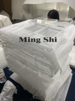 Mingshi résistant aux UV clair acrylique PSAed carte dalle protecteur magnétique plexiglas cartes à collectionner étui