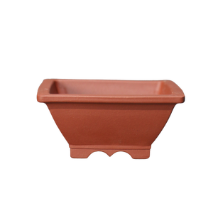 Pot à Bonsaï Carré Zisha, Petit Pot à Plantes Miniature Style Antique à Bord Évasé pour la Région de Calamus Taoxiang - Product Image 5