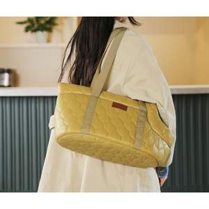 Tas Travel hewan peliharaan, selempang bahu lipat nyaman pembawa anjing kucing grosir - Product Image 5