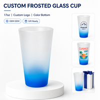 Tasse en verre borosilicate de haute qualité 16oz, écologique, sans plomb, anti-fuite, sans BPA, compatible lave-vaisselle, personnalisable OEM/ODM, design moderne