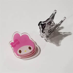 Clips de papeterie personnalisés en acrylique de haute qualité, motif étoiles de concert, mini-cadeaux fantaisie mignons, motifs animaux de dessin animé imprimés UV - Product Image 4