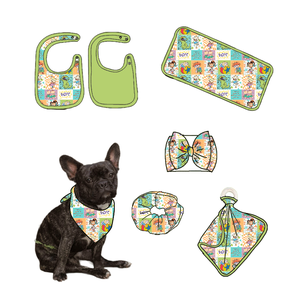 Khăn yếm sơ sinh 2 lớp kháng khuẩn, thân thiện với môi trường, chất liệu tre, in hình thú vật và nhân vật hoạt hình, năm 2026, có thể giặt được - Product Image 6