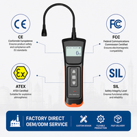 Detector de Gas Combustible Industrial HIREP, Detector de Fugas Portátil con Sonda Flexible, Analizador de Metano CH4 LPG LEL, Alta Precisión, IP65