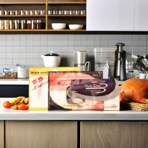 Sac de leurre de poisson à fermeture éclair étanche à l'humidité imprimé personnalisé pochette d'hameçon de leurre de pêche impression gravure de gomme à mâcher d'aliments en conserve - Product Image 2