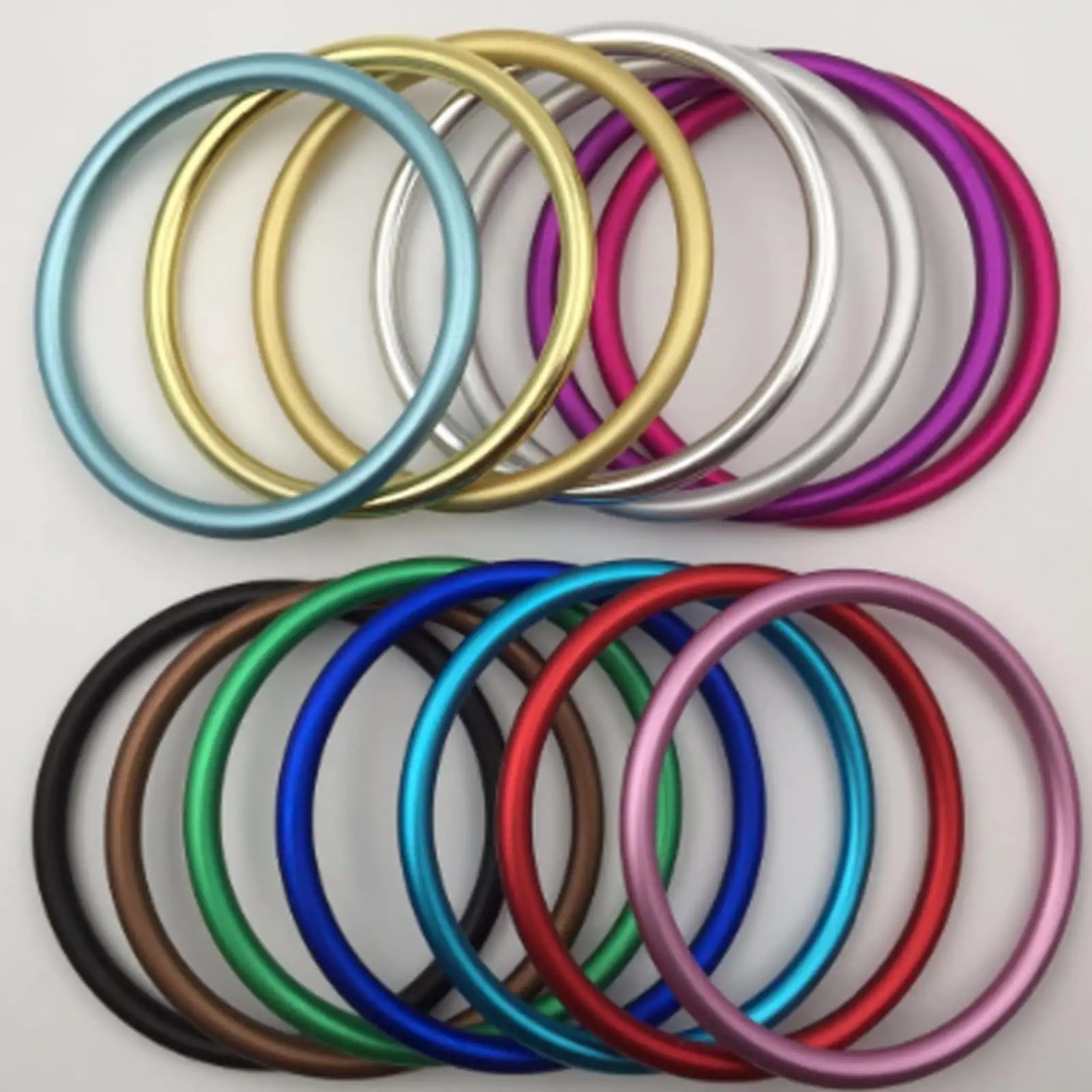 Topind-anneaux en Aluminium 6063, 21 couleurs, anneaux pour porte-bébé avec Certification SGS 3 pouces