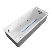 Piscine à débordement sans fin en acrylique rectangulaire écologique
