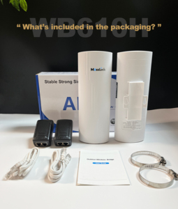 5km ngoài trời dài rang PTP cầu không dây IP65 không thấm nước 5.8G PoE mạng không dây cầu cho xây dựng Wifi mở rộng - Product Image 6