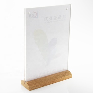 A4/A5/A6 Gỗ Dưới Acrylic Menu Chủ Bảng Lều Tùy Chỉnh - Product Image 3