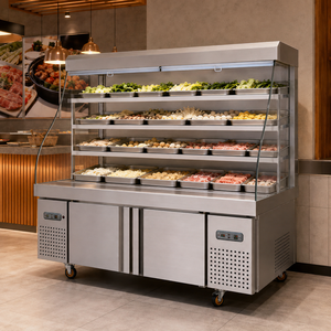 Réfrigérateur-congélateur commercial à 3 zones pour l'affichage des ingrédients Malatang, destiné aux légumes, à la viande et aux <span class=keywords><strong>boulettes</strong></span> de viande - Product Image 2